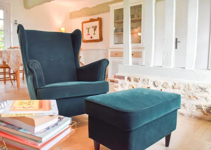 别墅 Belle Chaumiere Avec Vue Panoramique Et Piscine Vieux-Bourg (Calvados)