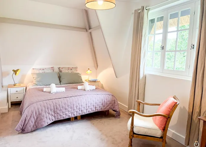 Belle Chaumiere Avec Vue Panoramique Et Piscine 别墅 Vieux-Bourg (Calvados)